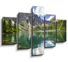 Obraz 5D ptidln - 150 x 100 cm F_GB54050852 - Beautiful scenery of Tatra mountains and lake in Poland