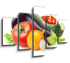 Obraz   Fresh vegetables isolated on white, 150 x 100 cm