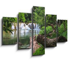 Obraz 5D ptidln - 150 x 100 cm F_GB54411521 - Waterfall in tropical forest,Saraburi province