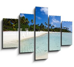 Obraz 5D ptidln - 150 x 100 cm F_GB58724072 - Landscape of of Maina Island in Aitutaki Lagoon Cook Islands