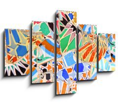Obraz 5D ptidln - 150 x 100 cm F_GB60928909 - Barcelona, Spain - Gaudi mosaic
