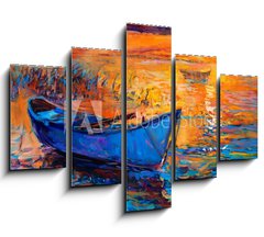 Obraz   Boat and ocean, 150 x 100 cm