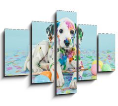 Obraz   Easter Dalmatain Puppy, 150 x 100 cm