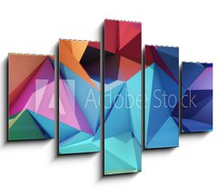 Obraz 5D ptidln - 150 x 100 cm F_GB62526017 - Abstract geometric background - Geometrick pozad abstraktn