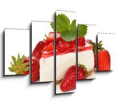 Obraz 5D ptidln - 150 x 100 cm F_GB64315866 - strawberry cheesecake