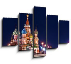 Obraz 5D ptidln - 150 x 100 cm F_GB66293302 - Moscow St. Basil  s Cathedral Night Shot