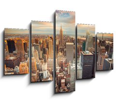 Obraz 5D ptidln - 150 x 100 cm F_GB66358355 - Sunset view of New York City looking over midtown Manhattan