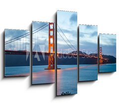 Obraz 5D ptidln - 150 x 100 cm F_GB66547787 - Famous Golden Gate Bridge in San Francisco