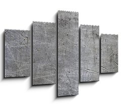 Obraz 5D ptidln - 150 x 100 cm F_GB66995000 - Scratched metal texture - Pokrban kov textury