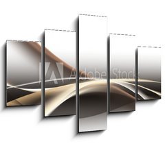 Obraz 5D ptidln - 150 x 100 cm F_GB68844309 - fale abstrakcja