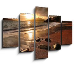 Obraz pětidílný 5D - 150 x 100 cm F_GB6906464 - Rafailovichi beach