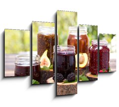 Obraz   Homemade fruit jam in the jar, 150 x 100 cm