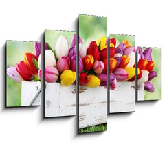 Obraz 5D ptidln - 150 x 100 cm F_GB69344998 - tulips - tulipny