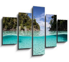 Obraz 5D ptidln - 150 x 100 cm F_GB69770000 - Tropical Islands and Shallow Water