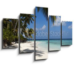 Obraz 5D ptidln - 150 x 100 cm F_GB71231291 - tropical island palm sea and sky