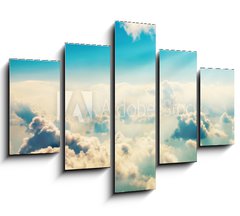 Obraz   Blue clouds and sky, 150 x 100 cm