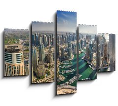 Obraz   DUBAI, UAE  OKTOBER 10: Modern buildings in Dubai Marina, Dubai, 150 x 100 cm