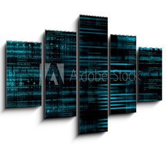 Obraz   Abstract computer code background, 150 x 100 cm