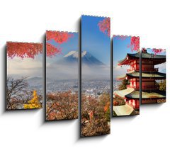 Obraz 5D ptidln - 150 x 100 cm F_GB72848283 - Mt. Fuji with fall colors in Japan. - Mt. Fuji s jarnmi barvami v Japonsku.