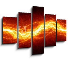 Obraz 5D ptidln - 150 x 100 cm F_GB72936590 - Abstract hot fire lightning - Abstraktn hork por blesk