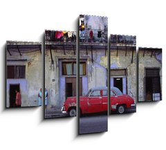 Obraz   street picture of habana, 150 x 100 cm
