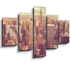 Obraz 5D ptidln - 150 x 100 cm F_GB74609709 - Manhattan with vintage tone