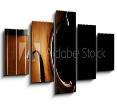 Obraz 5D ptidln - 150 x 100 cm F_GB75616379 - Violin orchestra musical instruments - Hudebn nstroje houslovho orchestru