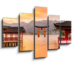 Obraz 5D ptidln - 150 x 100 cm F_GB77248039 - Miyajima Torii gate, Japan.