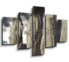Obraz 5D ptidln - 150 x 100 cm F_GB77826617 - Caryatids, erechtheum temple on Acropolis of Athens, Greece