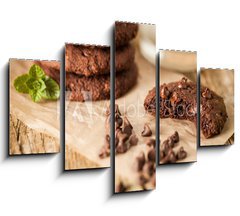 Obraz 5D ptidln - 150 x 100 cm F_GB78547731 - Double chocolate chip cookies