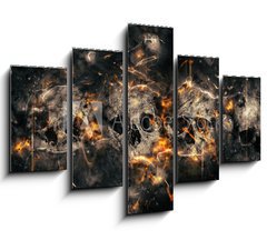 Obraz 5D ptidln - 150 x 100 cm F_GB78564448 - Skulls and Bones - Lebky a kosti