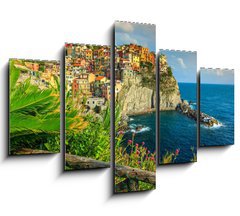 Obraz 5D ptidln - 150 x 100 cm F_GB79379736 - Manarola village on the Cinque Terre coast of Italy,Europe