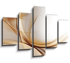 Obraz 5D ptidln - 150 x 100 cm F_GB79976073 - Elegant Gold Waves