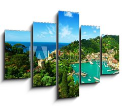 Obraz 5D ptidln - 150 x 100 cm F_GB80192742 - Portofino village on Ligurian coast, Italy