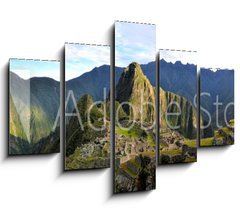 Obraz 5D ptidln - 150 x 100 cm F_GB80255098 - Panorama of Machu Picchu, lost Inca city in the Andes, Peru - Panorama z Machu Picchu, ztracen msto Ink v Andch, Peru