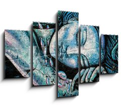 Obraz   Graffiti femme endormie, 150 x 100 cm
