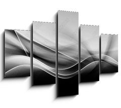 Obraz 5D ptidln - 150 x 100 cm F_GB84964363 - Black White Design Abstract
