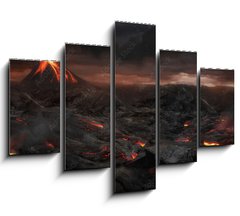 Obraz 5D ptidln - 150 x 100 cm F_GB85978713 - Volcanic landscape