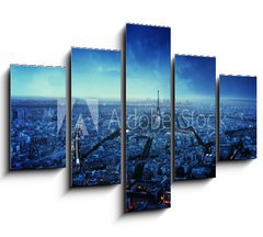 Obraz 5D ptidln - 150 x 100 cm F_GB86925891 - Paris skyline at sunset, France