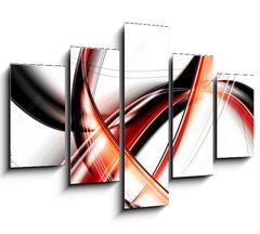 Obraz 5D ptidln - 150 x 100 cm F_GB88798789 - abstract waves background