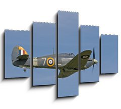 Obraz ptidln 5D - 150 x 100 cm F_GB898753 - 1941 hawker sea hurricane in flight - 1941 hawker moe hurikn v letu