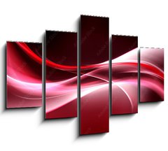 Obraz 5D ptidln - 150 x 100 cm F_GB90112890 - Abstract Red Background Design