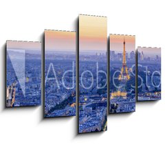 Obraz 5D ptidln - 150 x 100 cm F_GB91441069 - The Eiffel tower is the most visited monument of France.