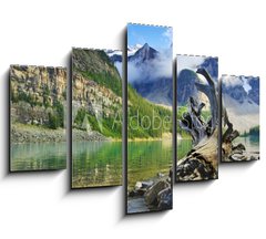 Obraz pětidílný 5D - 150 x 100 cm F_GB9566686 - Moraine Lake, Alberta, Banff National Park