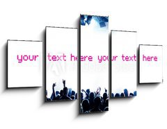 Obraz ptidln 5D - 125 x 70 cm F_GS10018739 - Blaue Party und Fl che f r eigenen Text - Blaue Party a Fl e che f eigenen Text