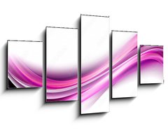 Obraz 5D ptidln - 125 x 70 cm F_GS103742070 - Light Pink Waves Background