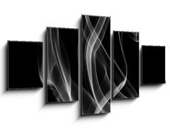 Obraz 5D ptidln - 125 x 70 cm F_GS107367983 - Smoke abstract, isolated on black background.
