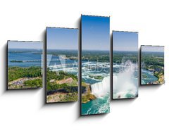 Obraz 5D ptidln - 125 x 70 cm F_GS121465615 - Aerial view of Niagara horseshoe falls. Ontario Canada