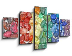 Obraz ptidln 5D - 125 x 70 cm F_GS12481854 - Crystal tumbled chakra stones