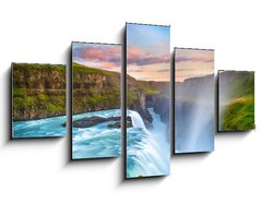 Obraz 5D ptidln - 125 x 70 cm F_GS126702165 - Gulfoss Falls, Iceland